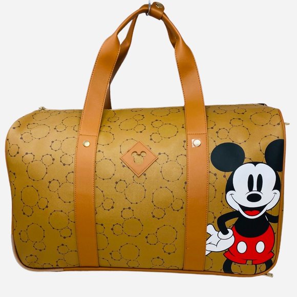 Disney Mickey Mouse Bioworld Duffel Bag - Travel Bag Carry on w/ Wheels NWT